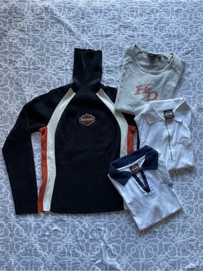 Lot of 4 Harley Davidson Ladies Tops